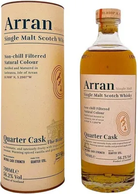 Produktbild von Arran Single Malt Quarter Cask + Box 700ml 56,2% Vol.