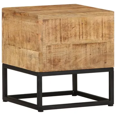 Image de Table d'appoint 30x30x33 cm Bois de manguier brut