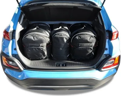 Produktbild von Hyundai Kona 2017-2022 Kofferraumtaschen Set 3 Stk