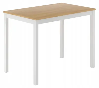Zdjęcie produktu dla Stół do jadalni 70 x 110 cm kolor biały i dąb naturalny FURNITEX ST36-FX