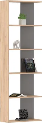 Zdjęcie produktu dla Kondela Regał Agatio - dąb artisan / grafit