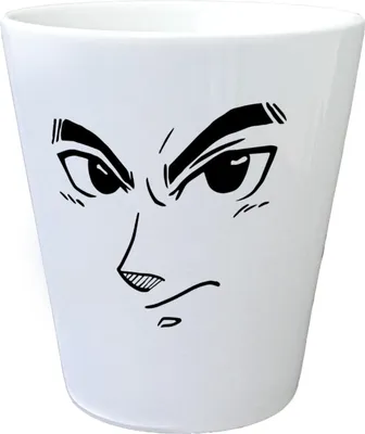 Produktbild von Anime Gesicht Blumentopf in schwarz