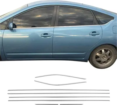 Zdjęcie produktu dla Listwy okienne do Toyota Prius+ 2012-2020 stal nierdzewna chrom 8szt