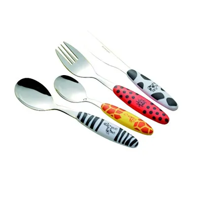 Produktbild von Esmeyer 4-tlg. Kinderbesteck SAFARI aus Edelstahl 18/0 poliert, im Geschenkkarton, 199-351