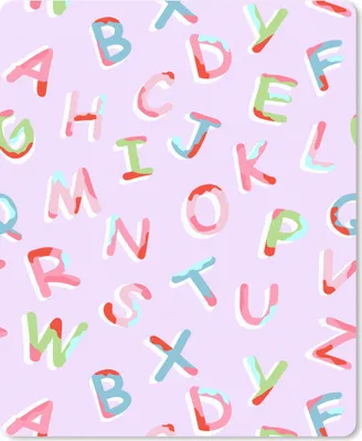 Produktbild von MuchoWow® Mauspad Mousepad Alphabet - Buchstaben - Muster 30x40 cm - Mousepads - Maus Mat - Pad - Mausunterlage - Mausmatten