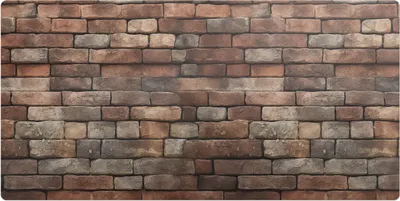 Produktbild von Retro-Ziegelmauer– Schreibtischunterlage – Schreibtisch Tischunterlage – 90x45 cm – Unterlage Groß Schreibtischmatte