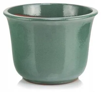 Produktbild von Polnix Keramiktopf Grün Garten 28x21 cm Handgefertigt