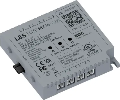 Produktbild von L&S MEC Lite RP Steuermodul Matter DualColor 24 V/DC für LED-Netzgerät