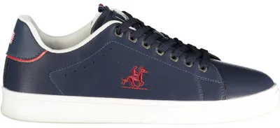 Produktbild von Sportlicher Herren-Sneaker: Blau mit Roten Akzenten, Bequeme Einlegesohle