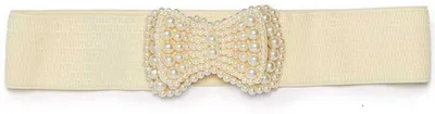 Produktbild von Banned Stretch Gürtel - Pearl Creme S