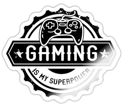 Produktbild von Spreadshirt Gaming Leidenschaft Sticker Aufkleber, 10 x 10 cm, Weiß glänzend