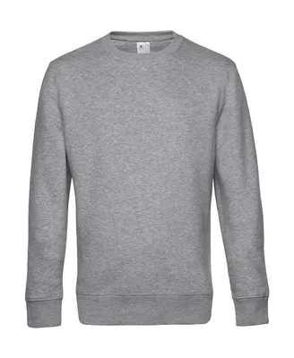 Produktbild von B&C Herren Sweatshirt Pullover Rundhalsshirt Sweater Langarmshirt Warm, Größe:3XL, Farbe:Heather Grey