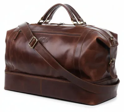 Produktbild von Luxe Wochenendtasche aus echtem Leder mit Smart-Fach