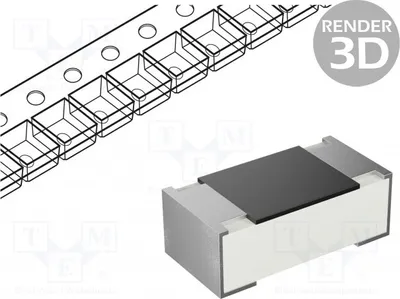 Obrázok produktu pre Odpor: hrubovrstvový; SMD; 0402; 3,3 MΩ; 63 mW; ±1%; -55 ÷ 155 °C 0402WGF3304TCE. Odpory SMD 0402