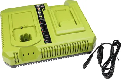 Produktbild von vhbw Dual-Ladegerät kompatibel mit Ryobi P3200, P340, P3310, P500, P430, P410, P420, P3300, P400 Werkzeug / Rasenmäher Ni-Cd, NiMH, Li-Ion-Akkus, 12 V