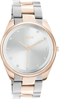 Produktbild von Oozoo Armbanduhr silber-rose Edelstahl Timepieces Damen Analog-Quarzuhr UOC10964