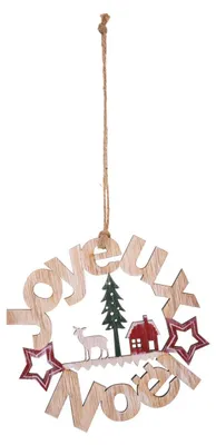 Produktbild von Weihnachtsthema Holzkistenkranz Frohe Weihnachten
