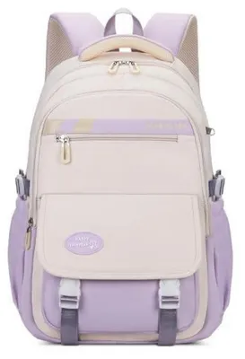 Productafbeelding van Meisjesrugzak, damesrugzak, waterdicht, polyester, 15,6 inch laptopvak, paars