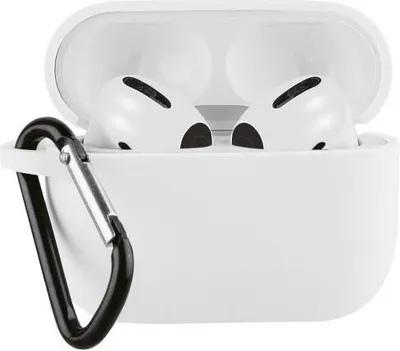 Produktbild von Protection Case für Apple AirPods 3, mit Karabiner weiß (62754) Kopfhörer-Zubehör