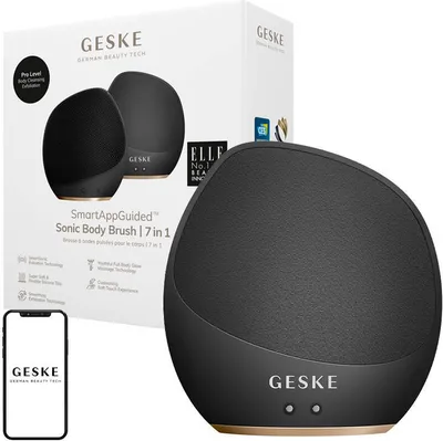 Zdjęcie produktu dla Soniczna szczoteczka do ciała i intensywny peeling 7 w 1 Geske (szary)