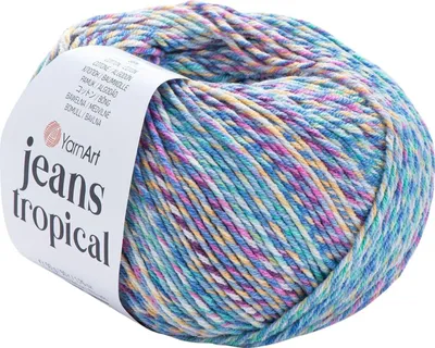 Zdjęcie produktu dla Yarn Art Jeans Tropical 618 Multi Przędza dziewiarska