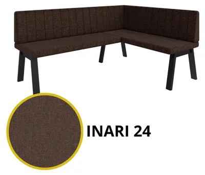 Produktbild von Eckbank Akiko Metal A -168x142-Rechts-Inari28- Stoff|Eckbankgruppe für Ihrem Esszimmer|Küche|modern|Sitzecke|Essecke