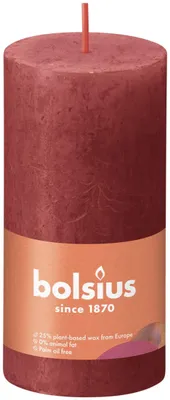 Obrázek produktu pro BOLSIUS Stumpenkerze Rustiko Shine 10x5cm zartes Rot