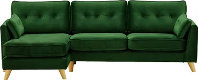 Produktbild von SLF24 - Linksseitiges Ecksofa Magnus - dunkelgrün - Velluto 10