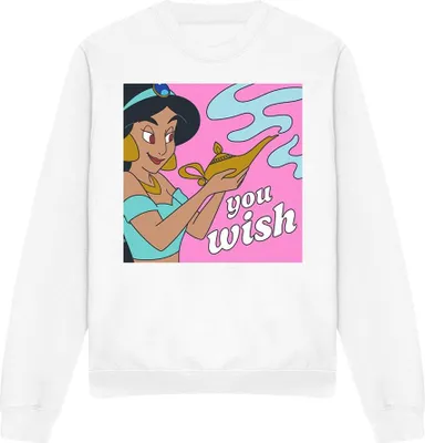 Immagine prodotto di Aladdin - Felpa "You Wish" per uomo/donna Unisex TV15045 (M) (Bianco)