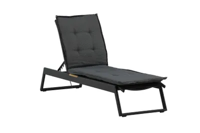 Image de Lina coussin de jardin pour transat gris foncé.