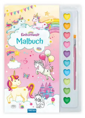 Produktbild von TRÖTSCH - Malbuch mit Tuschkasten Einhornwelt