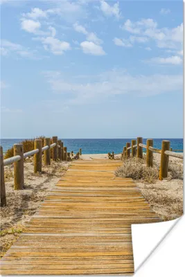 Produktbild von MuchoWow® Poster Strand - Weg - Sommer 40x60 cm - Plakate für die Wand - Poster Babyzimmer