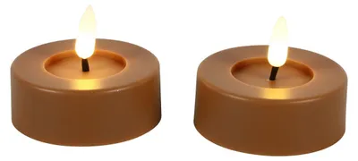 Produktbild von Countryfield LED Teelicht rustikal maxi 2 Stück amber Stimmungslicht