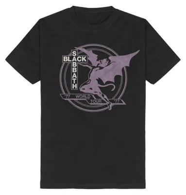 Produktbild von Black Sabbath T-Shirt Herren World Tour 1977 schwarz S