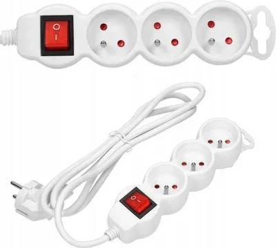 Immagine prodotto di CB Elektro Cavo di prolunga 3xpresa, 1,4m, 3x1mm2, con interruttore bianco