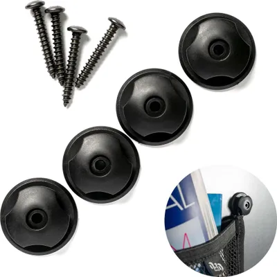 Zdjęcie produktu dla 040Parts Siatka bagażowa Uchwyt VW T5 T6 Multivan California Beach Caravelle Uchwyt plastikowy Uchwyt samoprzylepny - Część zamienna: Uchwyt