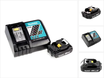 Produktbild von Makita Power Source Kit 18 V mit 1x BL 1820 B Akku 2,0 Ah + DC 18 RC Ladegerät