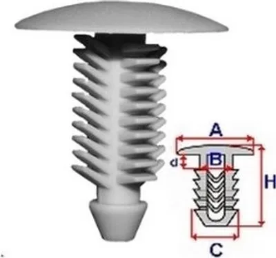 Produktbild von ROMIX Clip Zier- / Schutzleiste C60359 für FIAT GRANDE PUNTO (199) 9 4mm 23 7mm