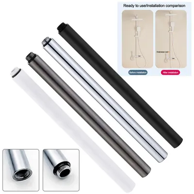 Produktbild von STUNQ® Duschverlängerung Edelstahl rund 30 cm – Duschstange Verlängerungsrohr für Duschkopf