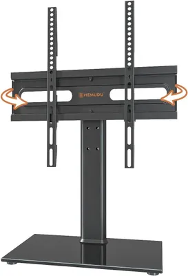 Produktbild von Drehbarer TV-Halter - Universell - Standard - Tischhalterung für LCD- und LED-Fernseher (27-60 Zoll) - Höhenverstellbarer TV-Halter