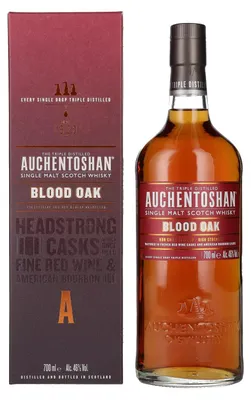Image de Auchentoshan BLOOD OAK Single Malt Scotch Whisky 46% Vol. 0,7l en boîte cadeau