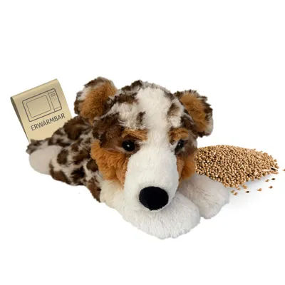 Produktbild von Habibi Plush Classic Wärmetier Australian Shepherd Kuscheltier Wärmekissen