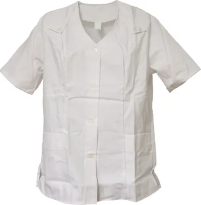 Produktbild von Schwesternkasack Damen Kasack Hosenkasack 1/4 Arm, Größe:34, Farbe:weiß