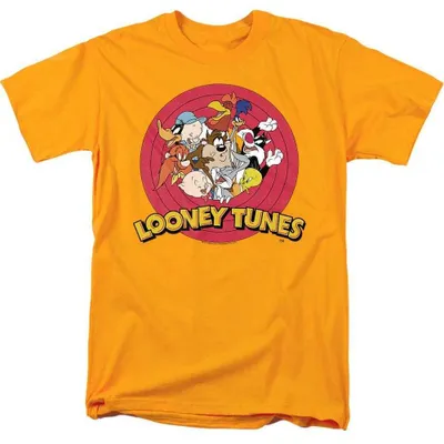 Image de T-shirt Looney Tunes, modèle uni pour hommes/femmes, référence TV36717 (taille L), couleur or