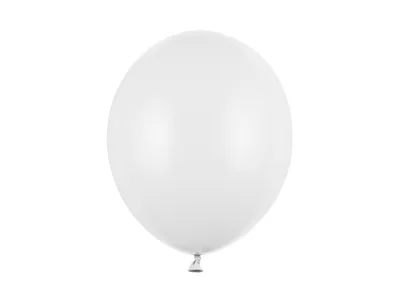 Zdjęcie produktu dla Balony Mocne Pastelowe Czysto białe 30cm 100 sztuk