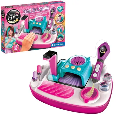 Produktbild von Clementoni Crazy Chic Nail Art Studio, Nagel-Set für Kinder, 8 Jahr(e), Mehrfarbig