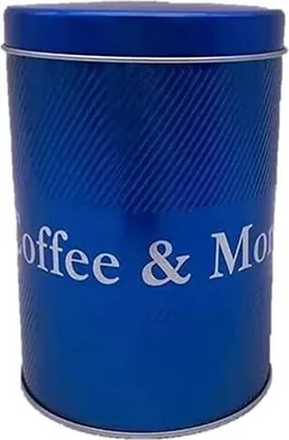 Produktbild von Kaffeedose mit Dosierlöffel (luftdichte Aromadose für 1kg Kaffeebohnen, Kaffeebehälter aus Edelmetall, Vorratsdose zur Aufbewahrung von Bohnen)  https://www.youtube.com/watch?v=Tq16guB7Z8o