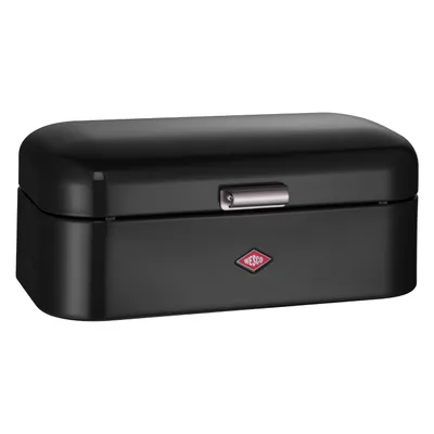 Produktbild von Wesco Breadbox Grandy, Frühstücksbox, Brotdose, Butterbrotsdose, Schwarz, Stahlblech, 235201-62