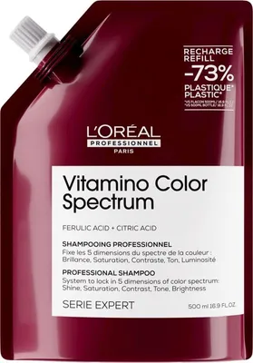 Immagine prodotto di Shampoo per capelli colorati Vitamino Color Spectrum (Shampoo professionale), 500 ml - cartuccia di ricambio