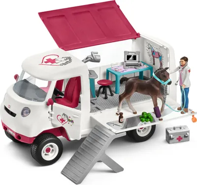 Produktbild von Mobilny weterynarz Schleich Horse Club ze źrebięciem rasy hanowerskiej